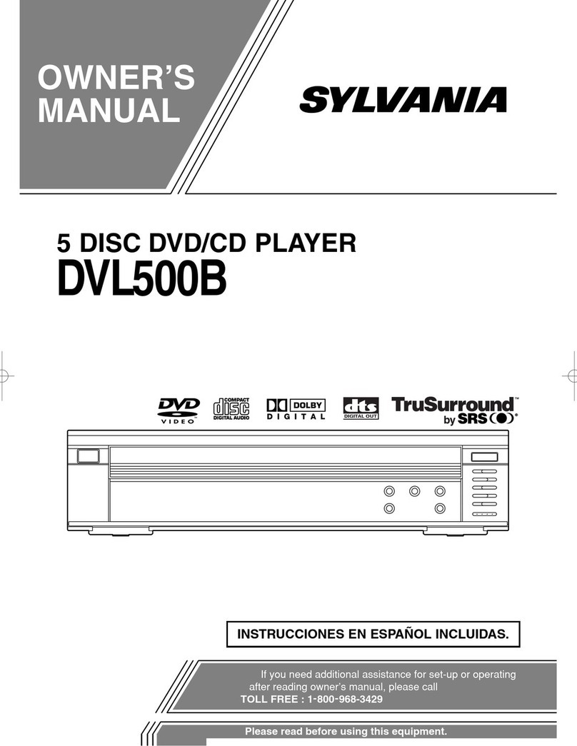 Sylvania DVL500B owner's manual