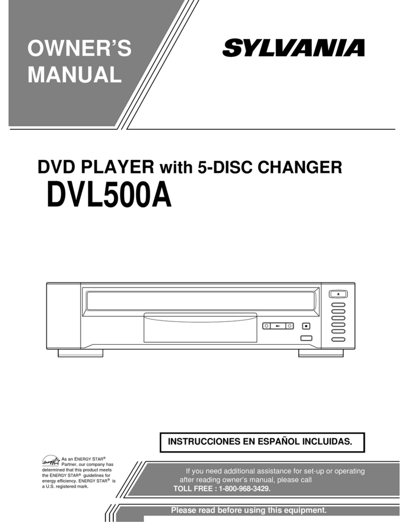 Sylvania DVL500A User manual