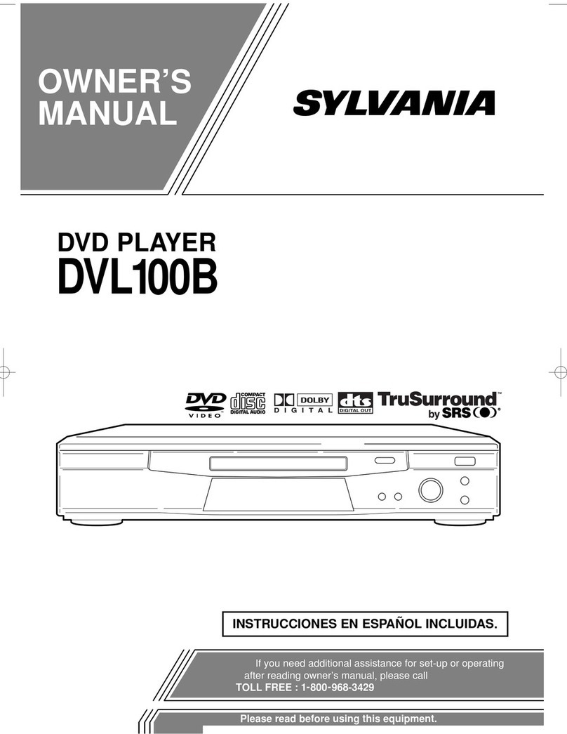 Sylvania DVL100B User manual