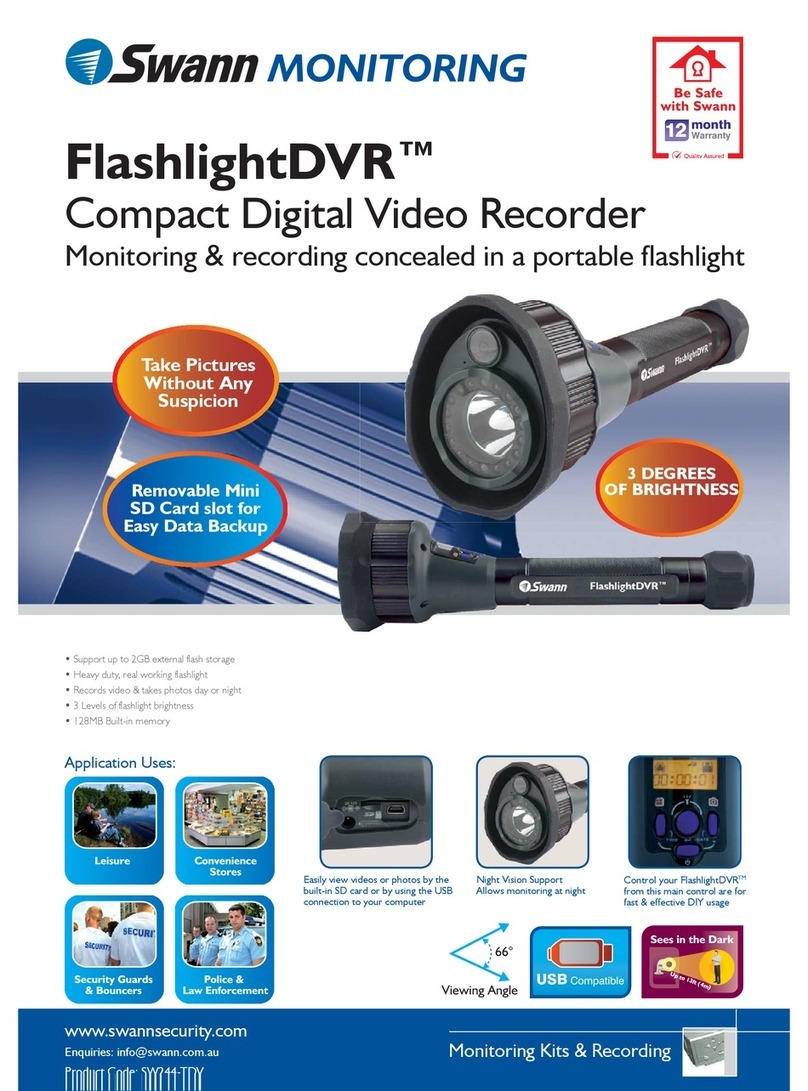 Swann FlashlightDVR SW244-TDV User manual