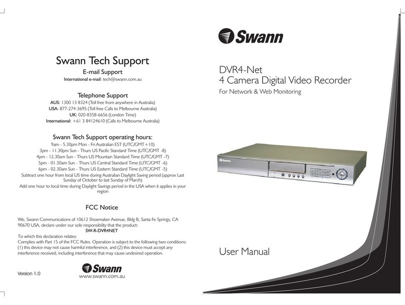 Swann DIGITAL GUARDIAN DVR4-NET User manual Swann DIGITAL GUARDIAN DVR4-NET User manual