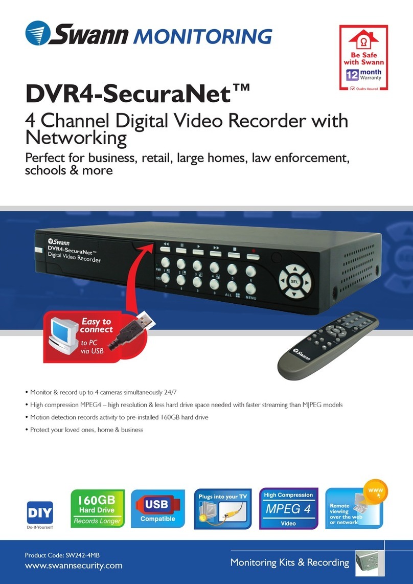 Swann DVR4-SecuraNet User manual