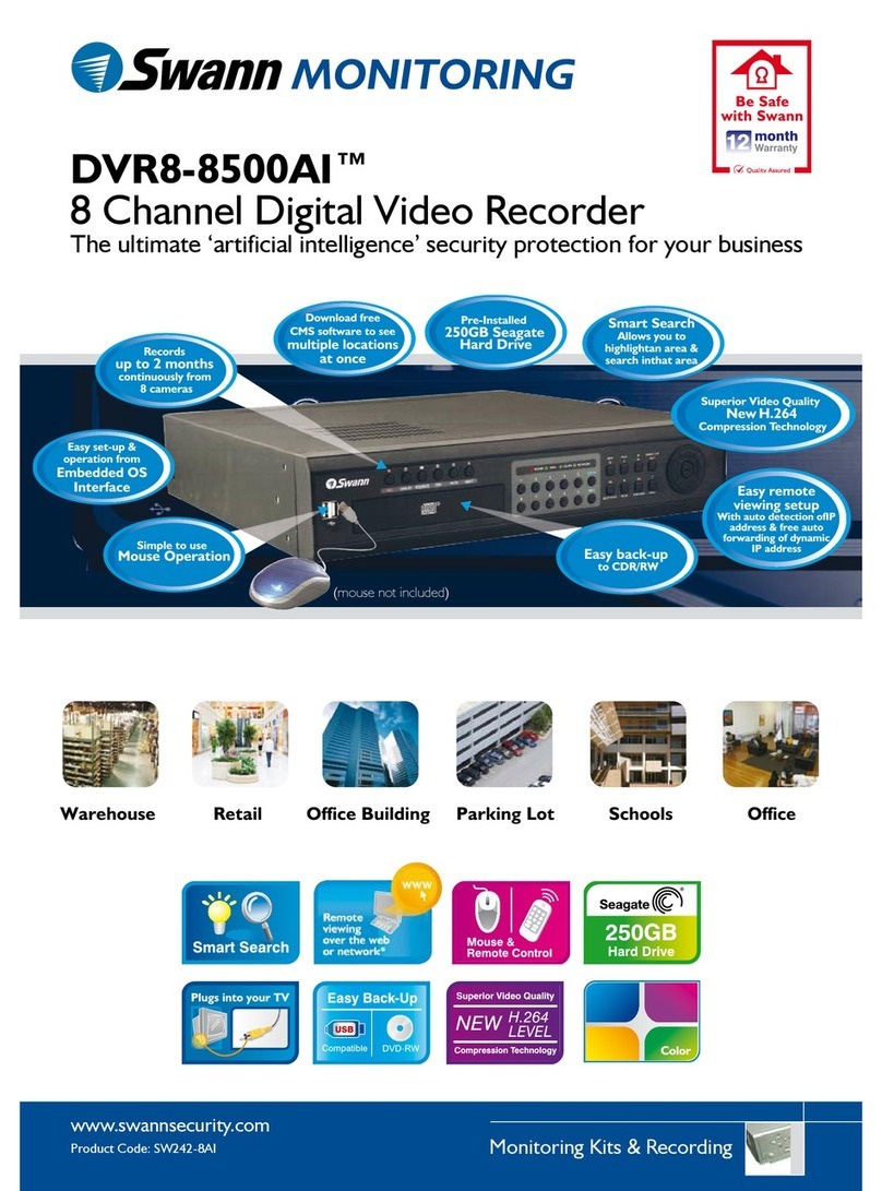 Swann dvr 8-8500ai User manual