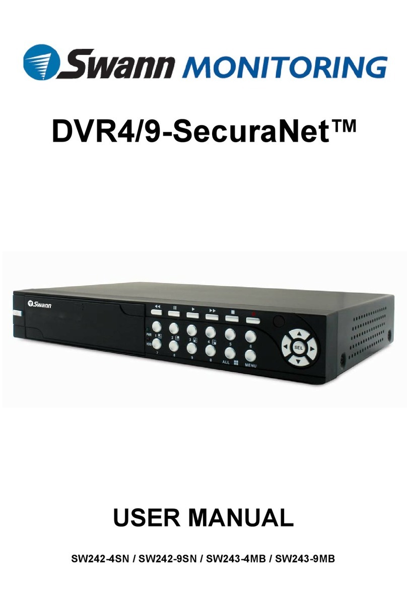 Swann DVR4/9-SecuraNet SW242-4SN User manual Swann DVR4/9-SecuraNet SW242-4SN User manual