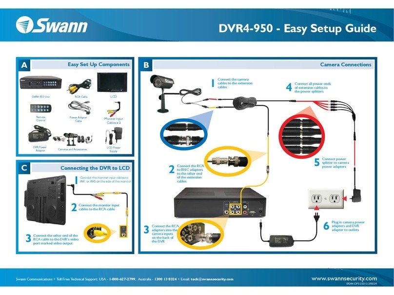 Swann DVR4-9*50 Quick start guide
