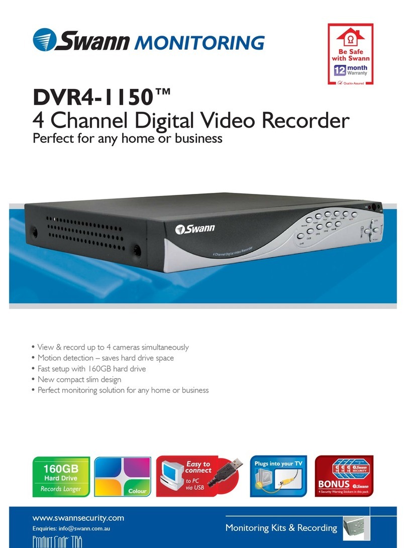 Swann DVR4-1150 User manual