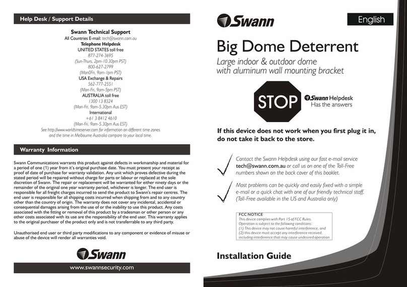 Swann Big Dome Deterrent installation guide