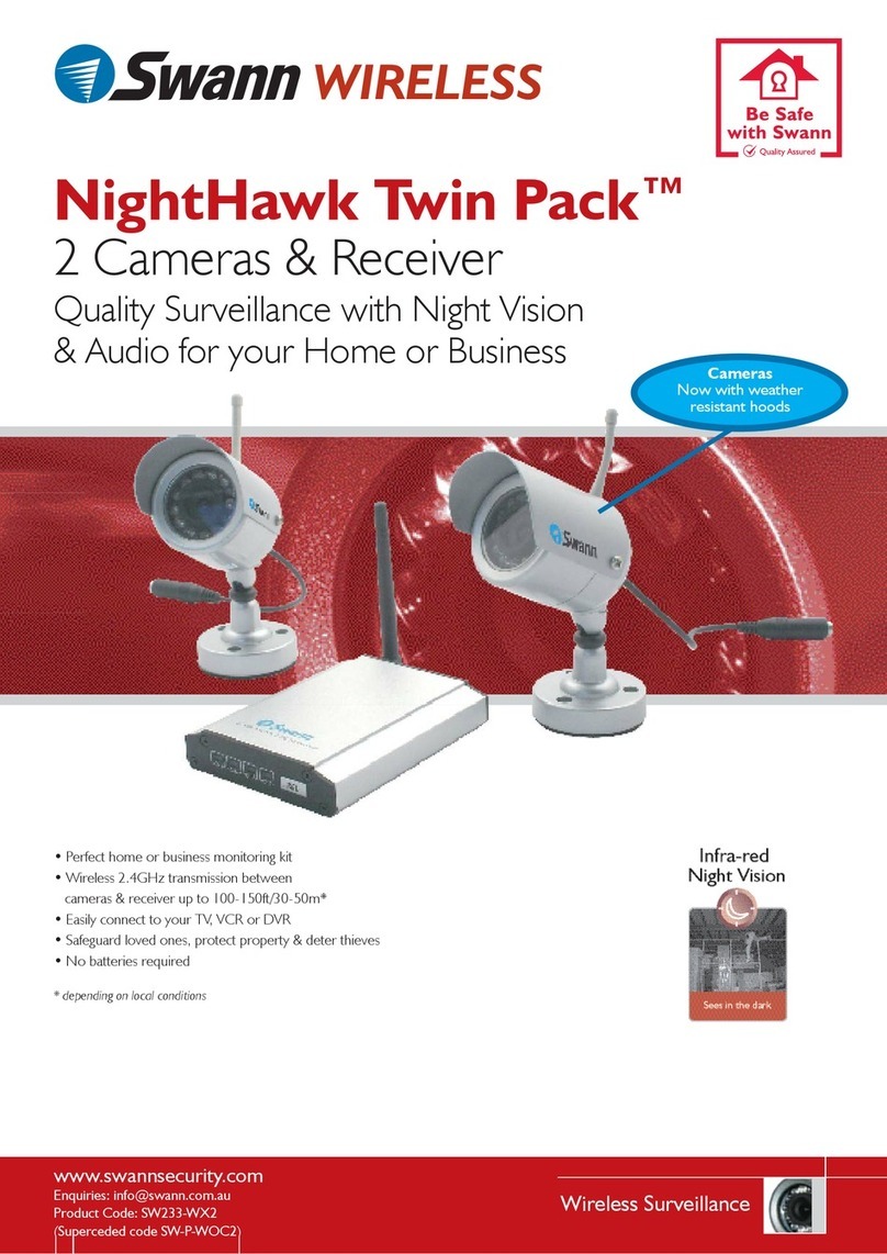 Swann NightHawk Twin Pack SW233-WX2 Specification sheet