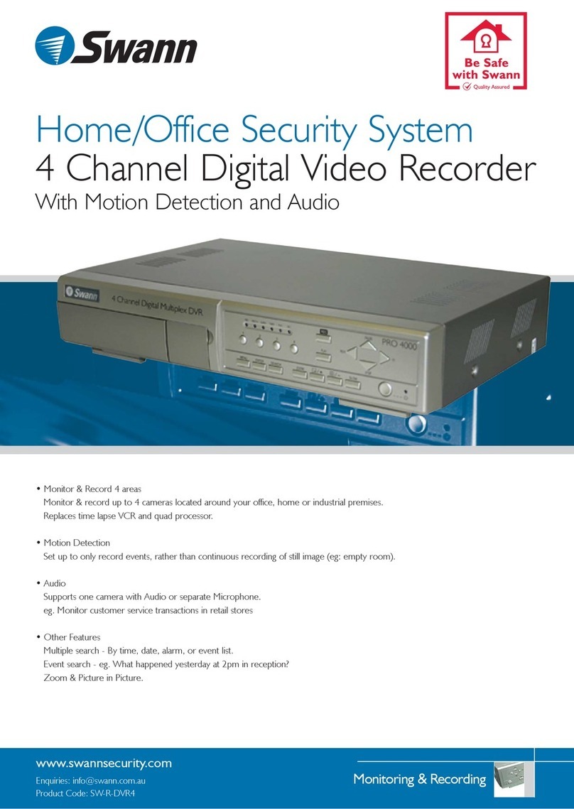 Swann SW-R-DVR4 User manual