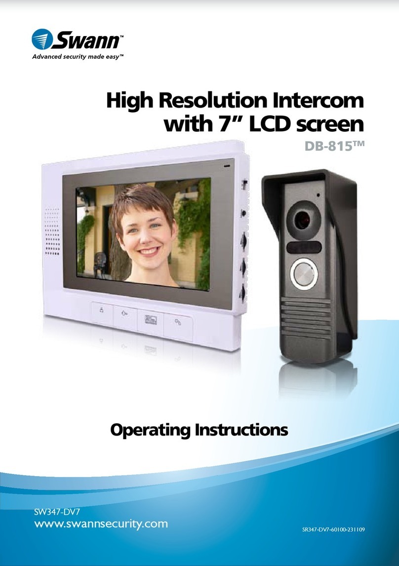 Swann INTERCOM DB-815 User manual