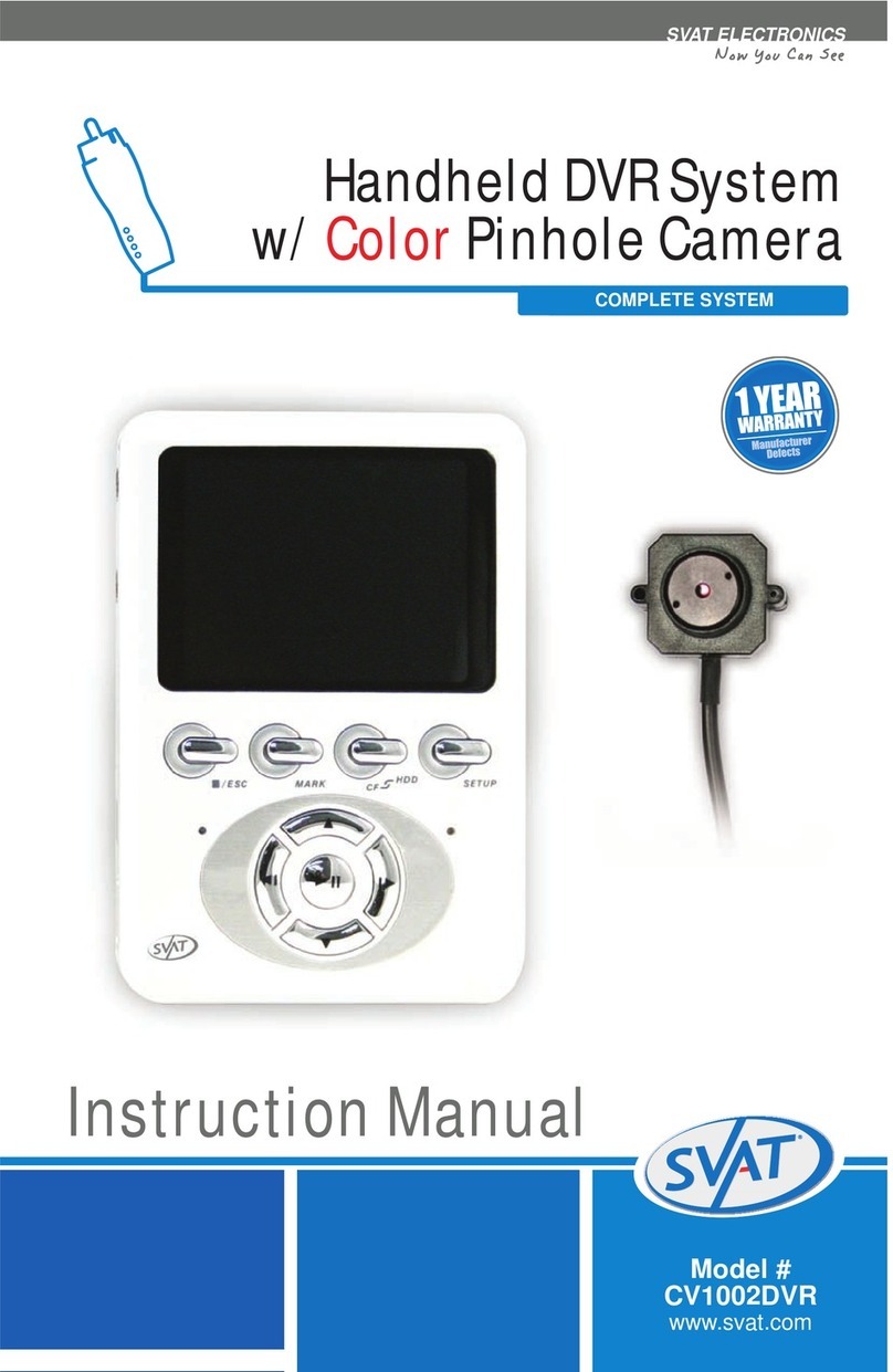 SVAT CV1002DVR instruction manual