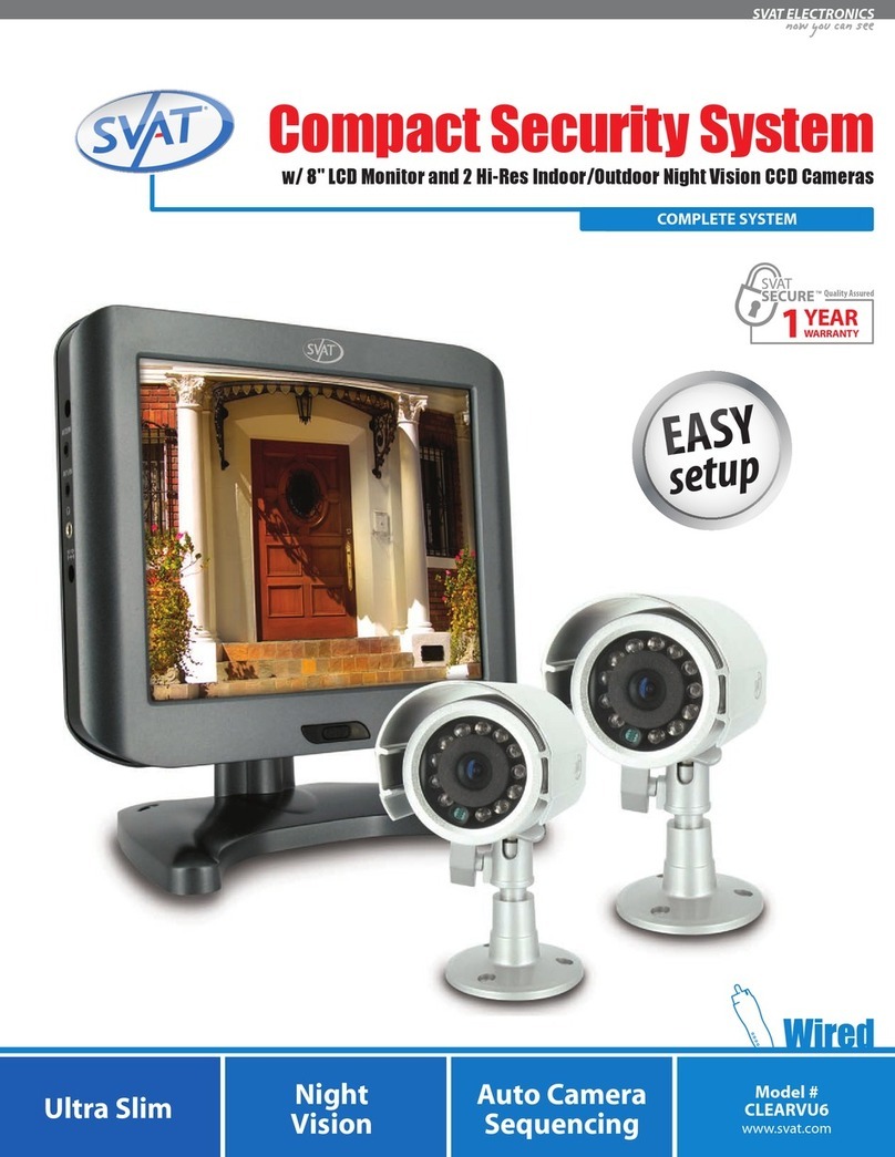 SVAT Compact Security System CLEARVU6 User manual