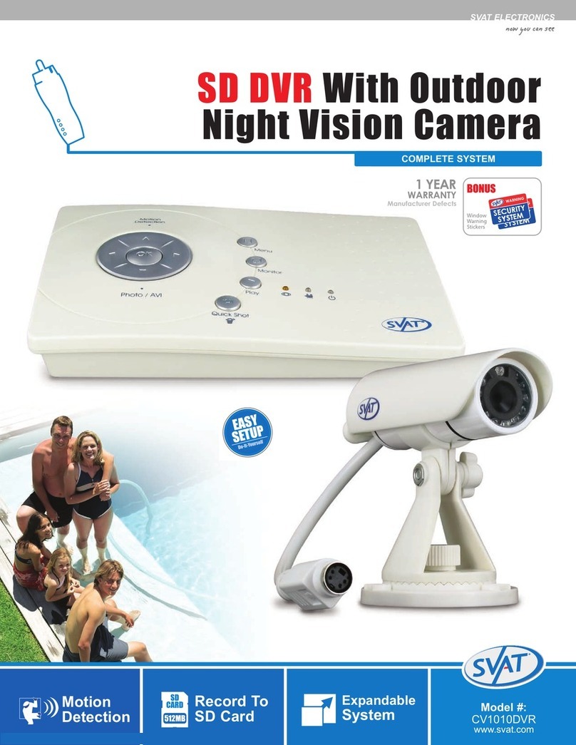SVAT CV101DVR Specifications