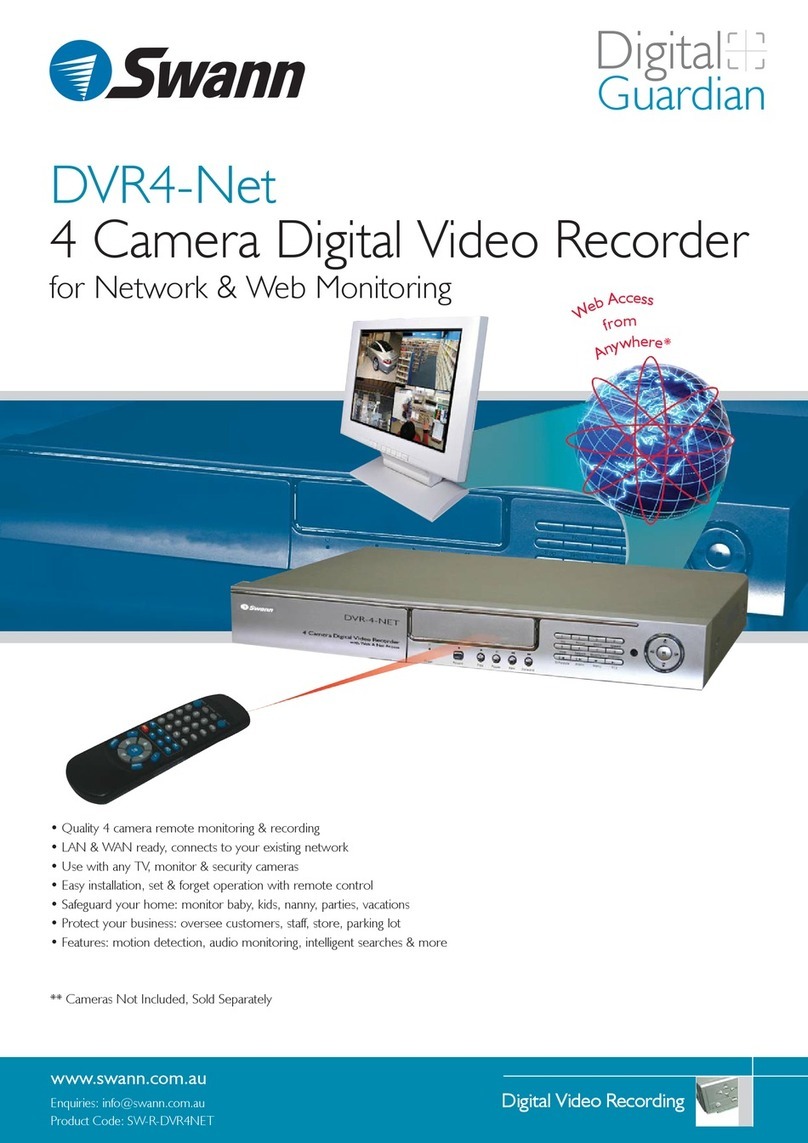 Swann DIGITAL GUARDIAN DVR4-NET User manual
