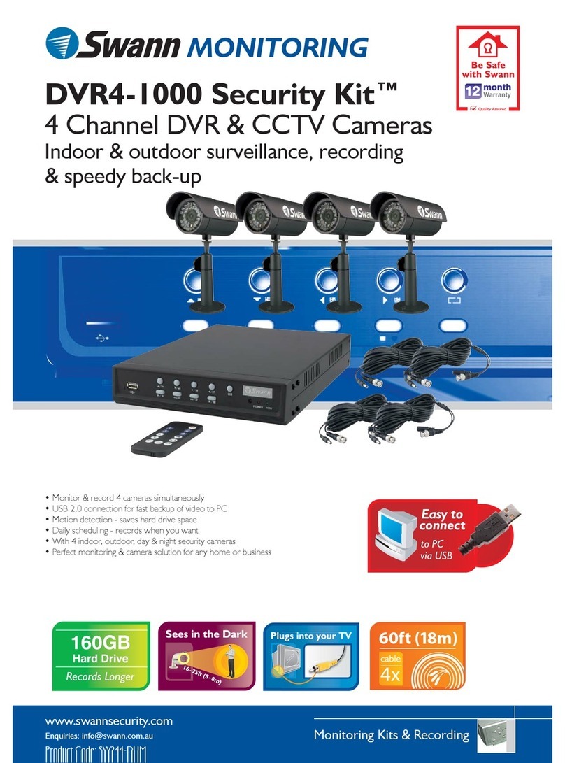 Swann DVR4-1000 Specifications