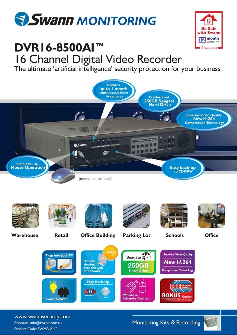 Swann DVR16-8500AI User manual