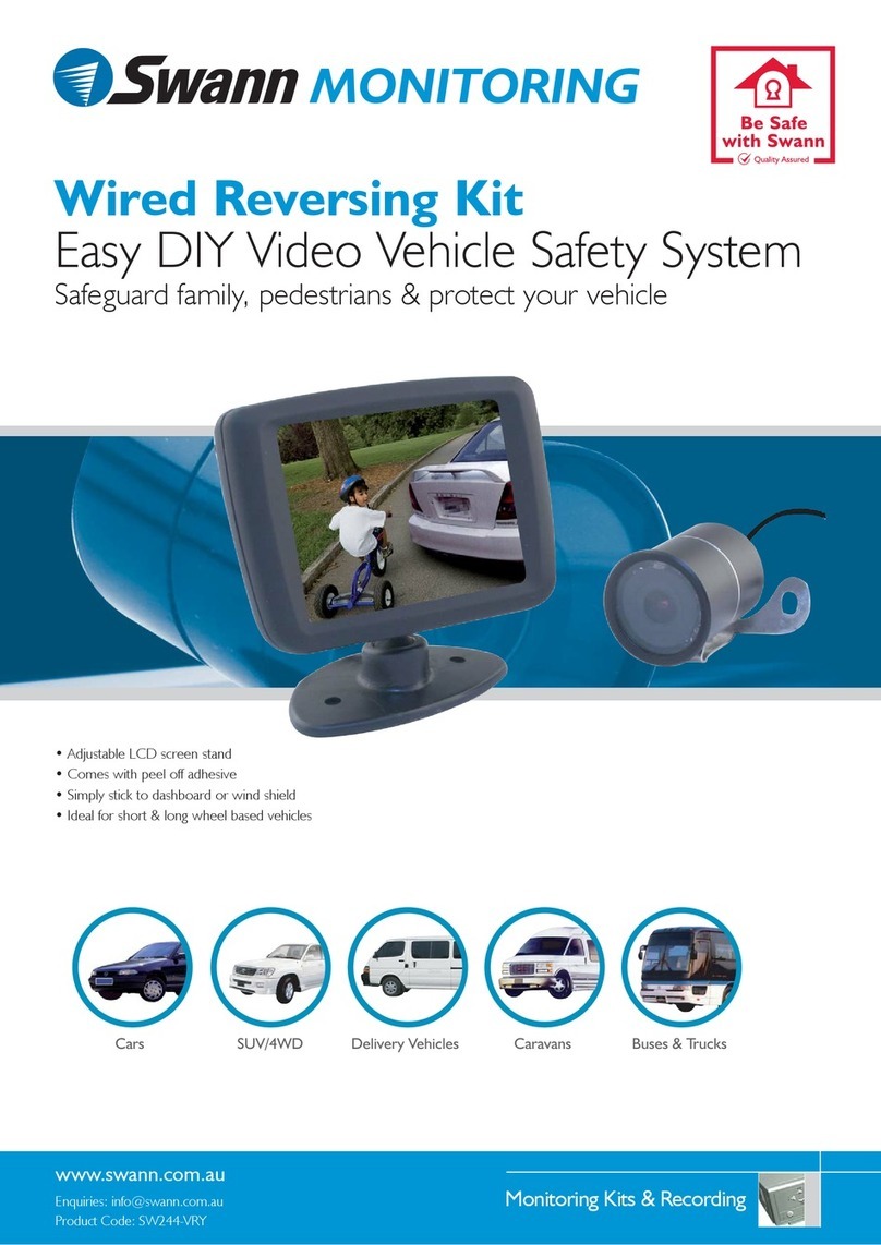 Swann WIRED REVERSING KIT SW244-VRY Specifications