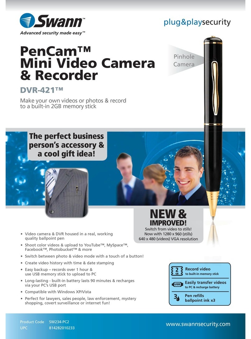 Swann PENCAM DVR-421TM User manual Swann PENCAM DVR-421TM User manual