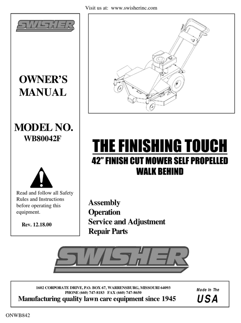 Swisher WB80042F User manual Swisher WB80042F User manual