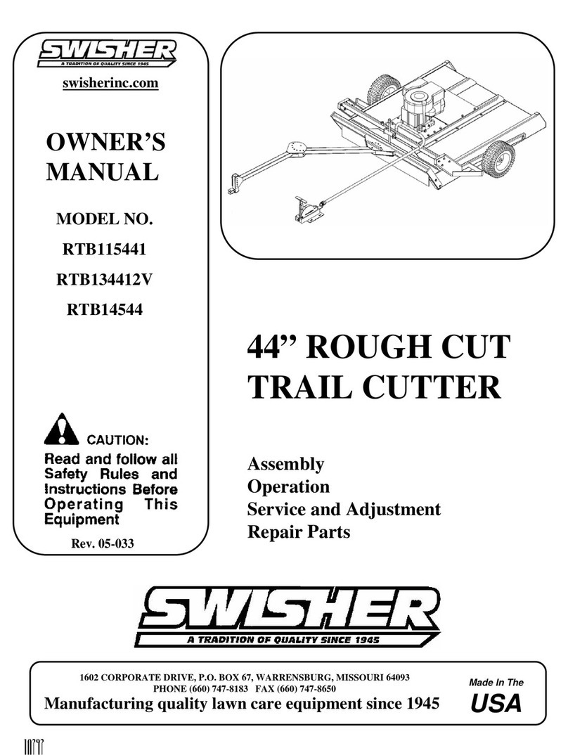 Swisher RTB115441 owner's manual