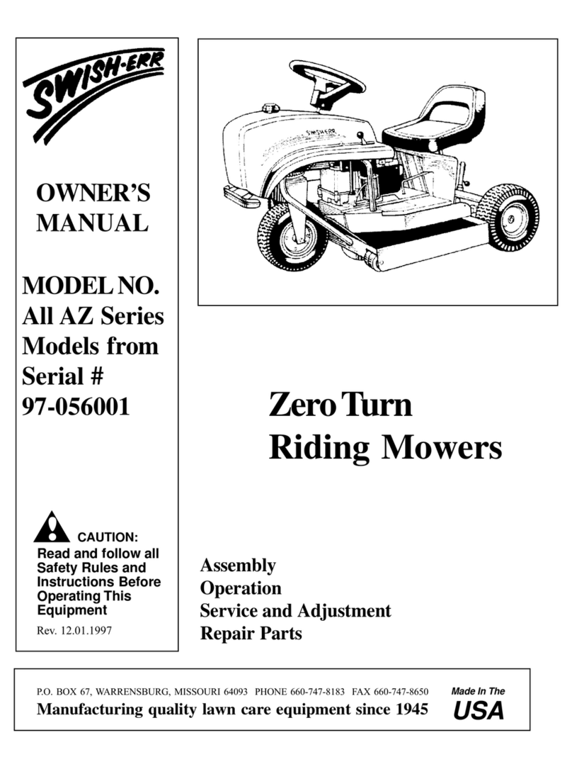 Swisher 97-056001 owner's manual