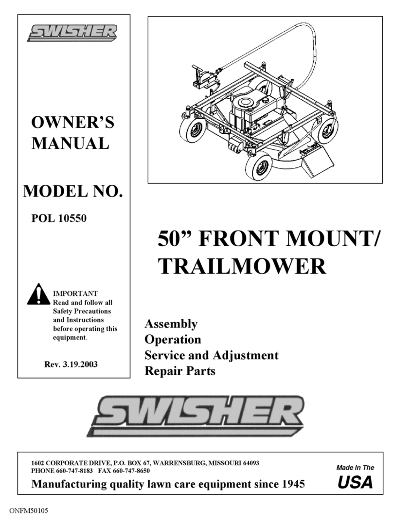 Swisher POL 10550 owner's manual