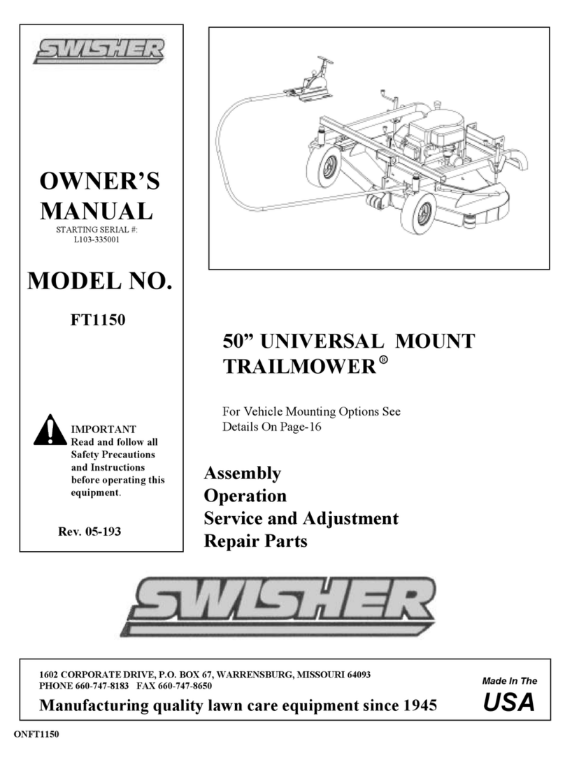 Swisher FT1150 User manual