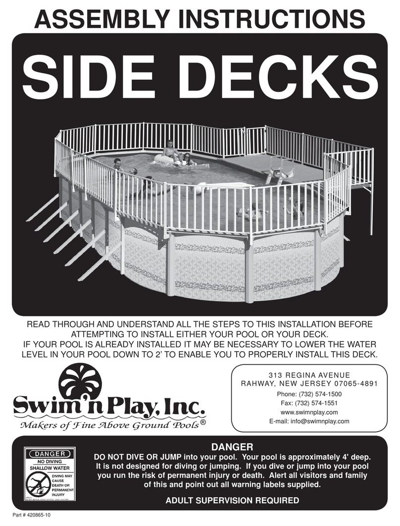 Swim'n Play side deck Assembly instructions