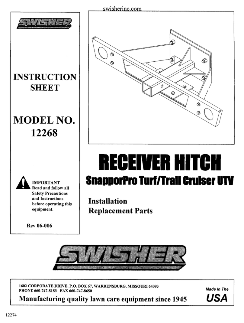 Swisher 12268 instruction sheet