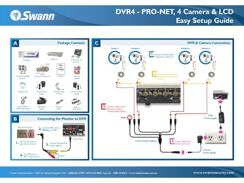 Swann DVR4-Pro-Net TBA Easy setup guide