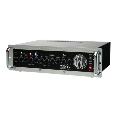 SWR 750x Bass Amplifier 750x owner's manual