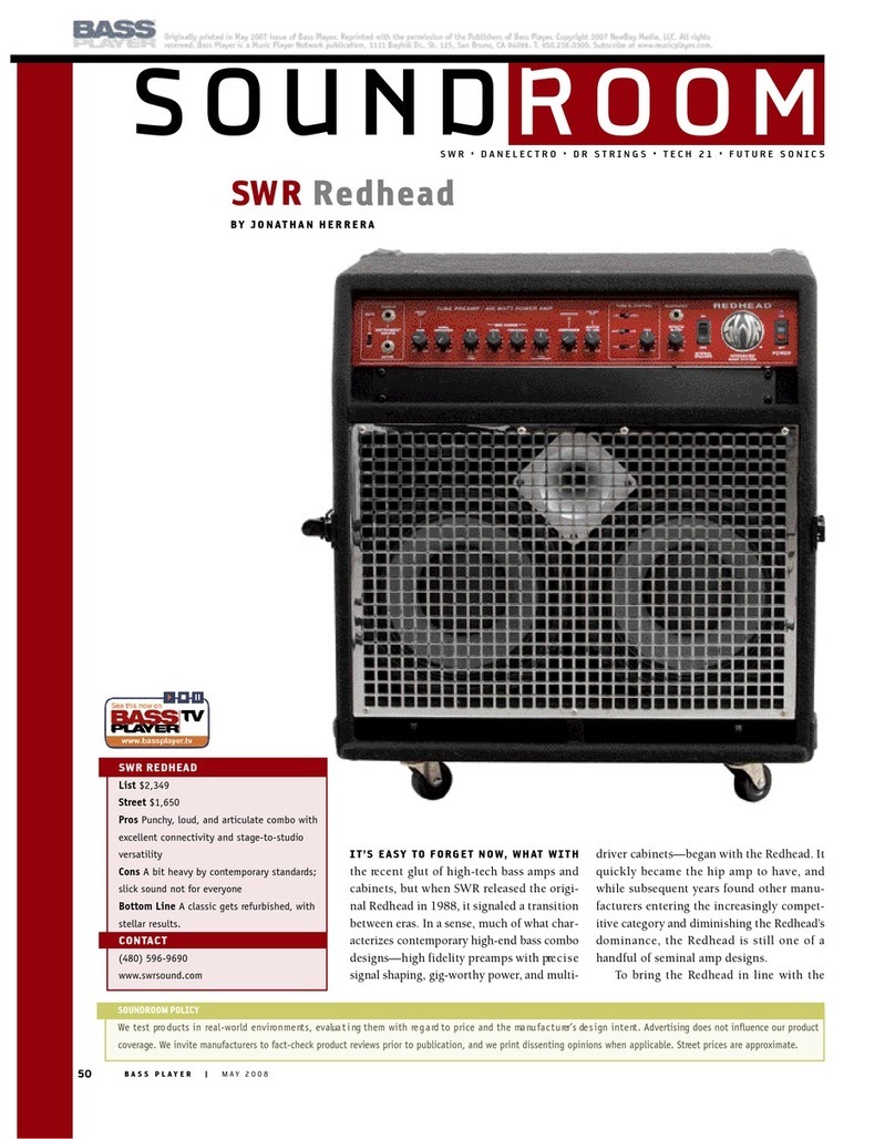SWR Super Redhead Brochure & specs