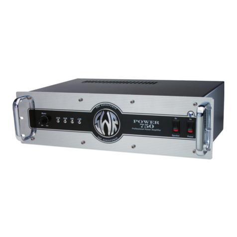 SWR Amplifier POWER 750 User manual