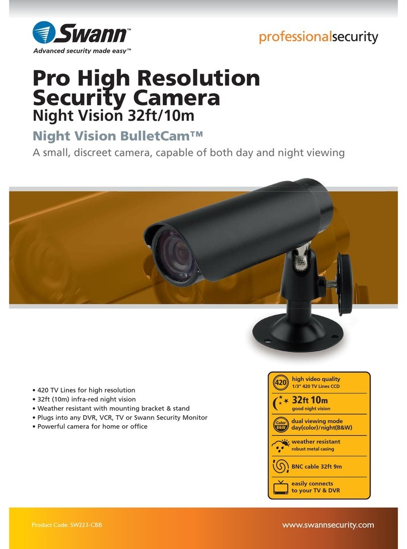 Swann Night Vision BulletCam SW223-CBB User manual