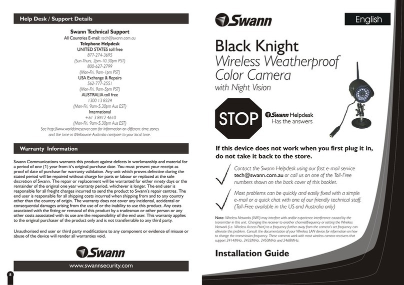 Swann Black Knight SW-C-BLACKK User manual Swann Black Knight SW-C-BLACKK User manual