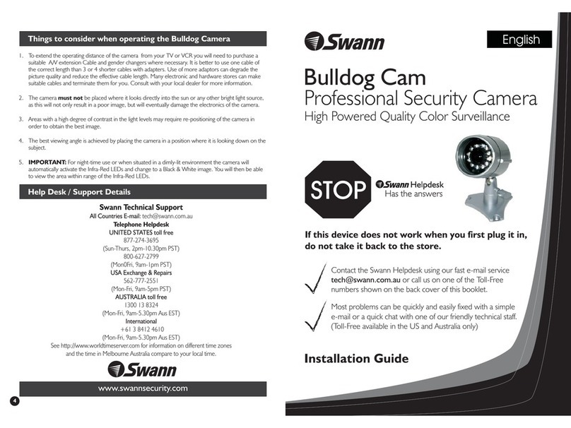 Swann Bulldog Cam User manual