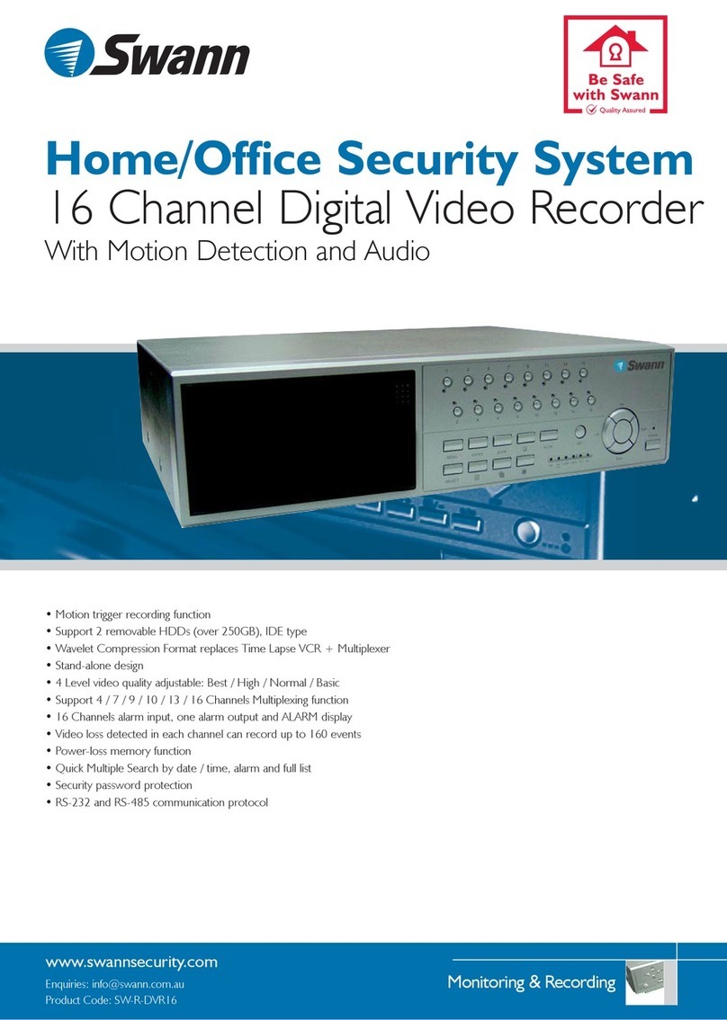 Swann SW-R-DVR16 User manual Swann SW-R-DVR16 User manual