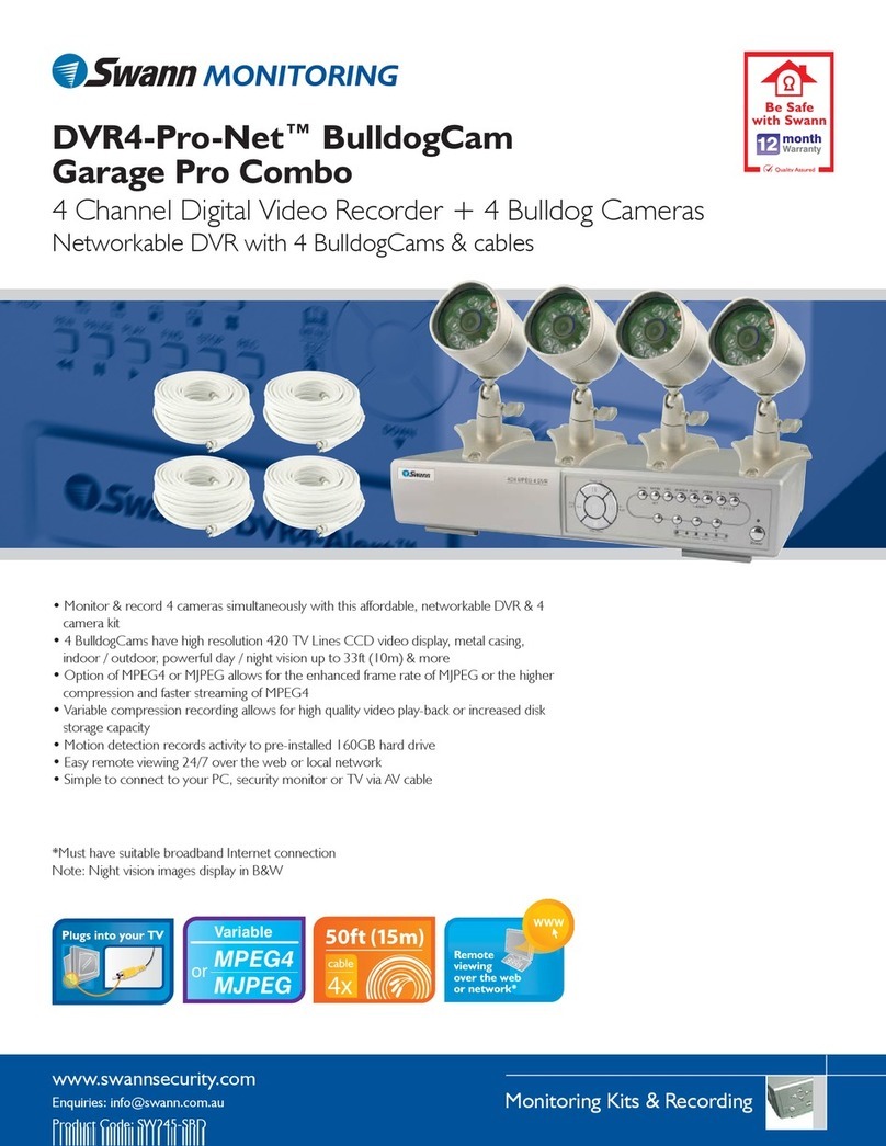 Swann SW245-SBD User manual