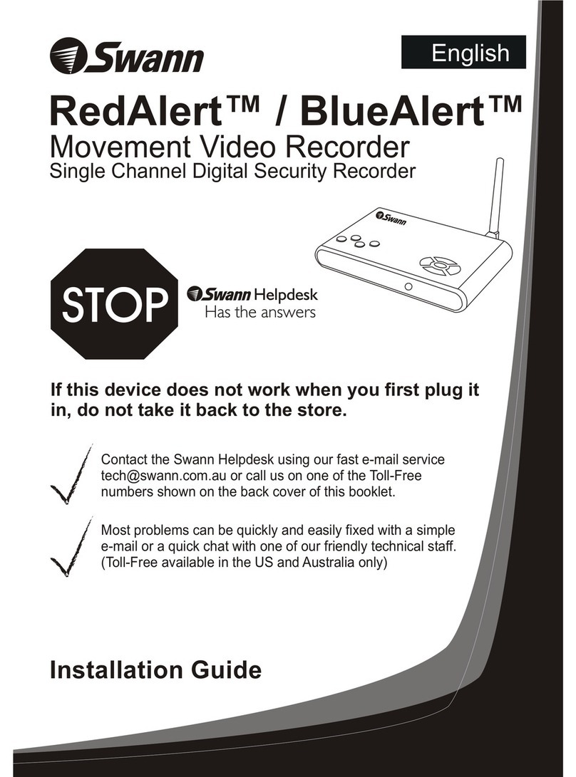 Swann RedAlert/BlueAlert SW242-WDB User manual