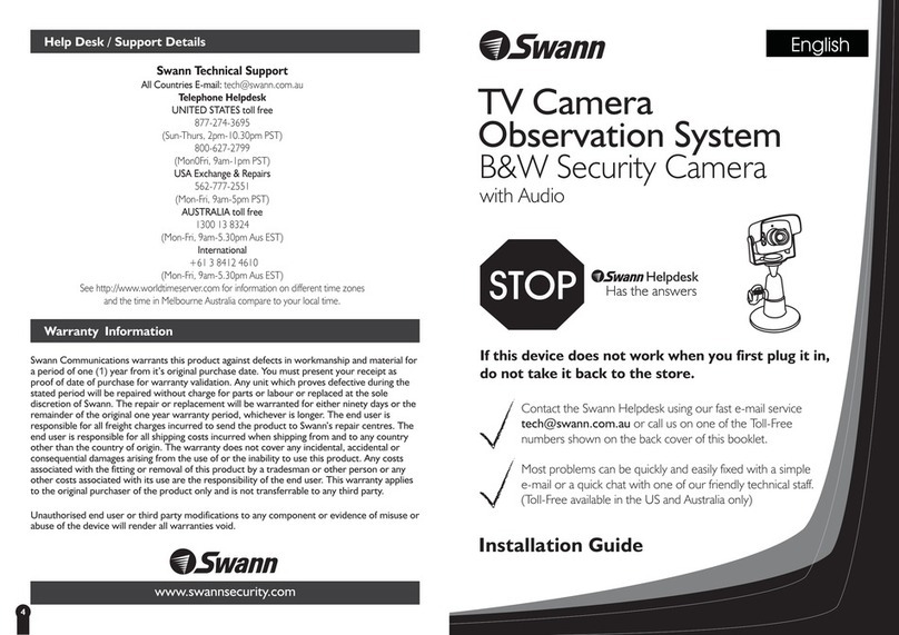 Swann Security Camera User manual