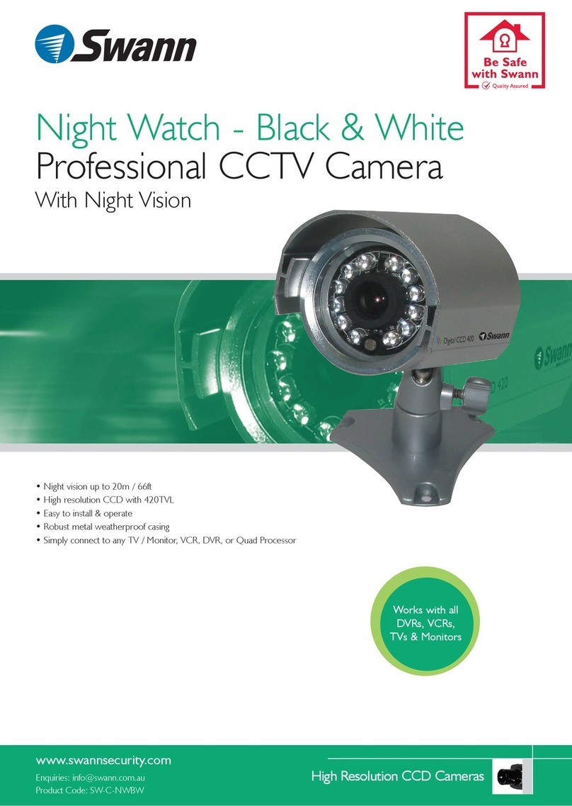 Swann Professional CCTV Camera User manual Swann Professional CCTV Camera User manual