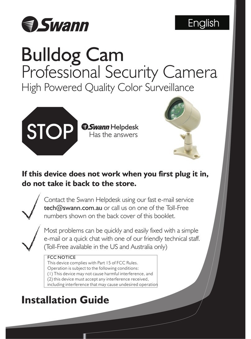 Swann Professional Security Camera User manual Swann Professional Security Camera User manual