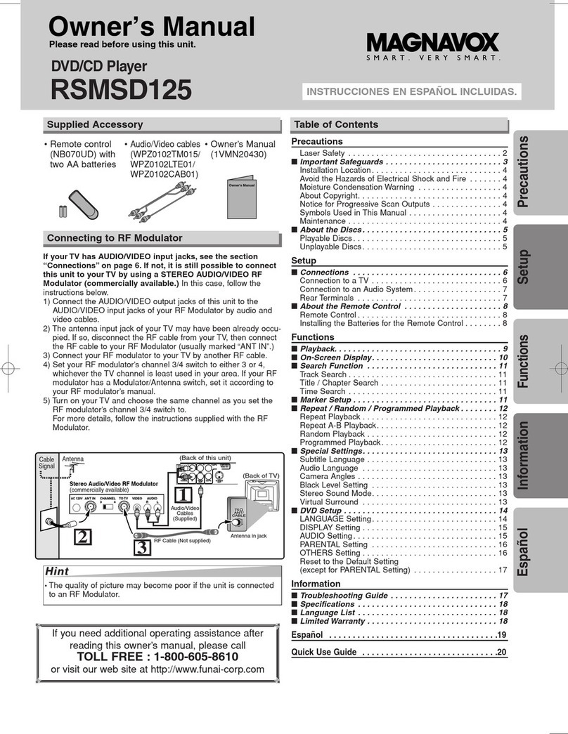 Symphonic RSMSD125 owner's manual