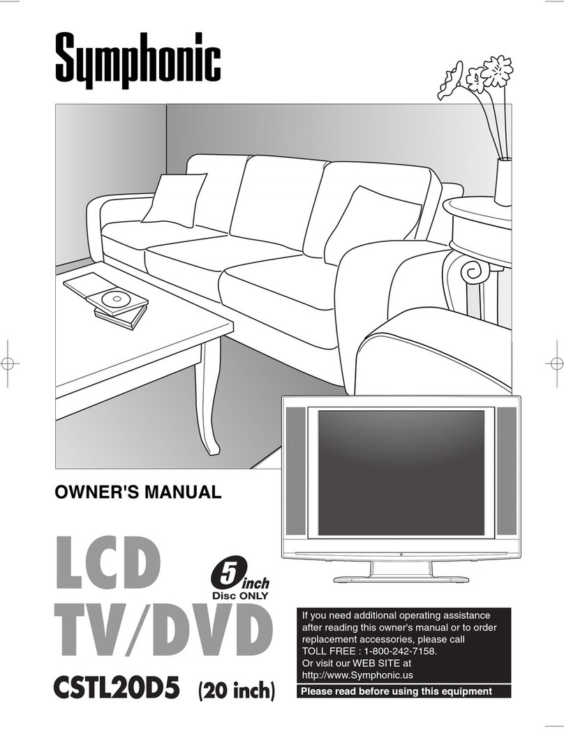 Symphonic COLOR TV/DVD User manual