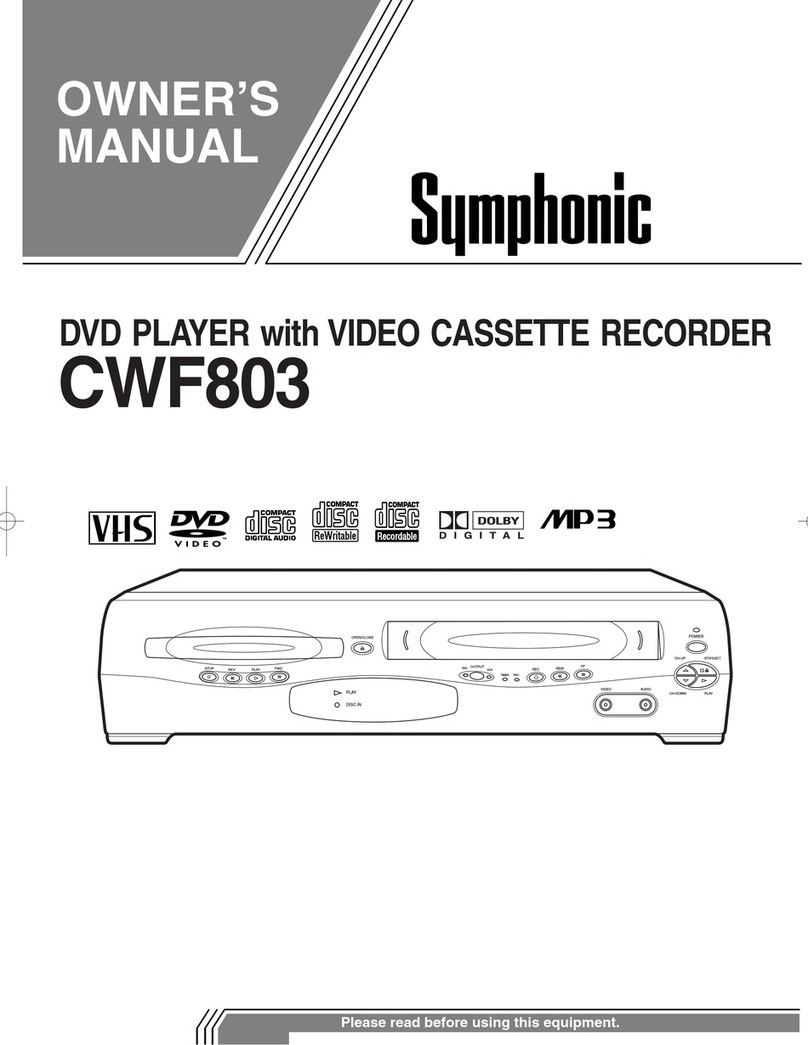 Symphonic CWF803 owner's manual
