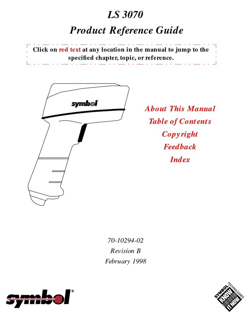 Symbol LS 3070 Installation and operation manual Symbol LS 3070 Installation and operation manual