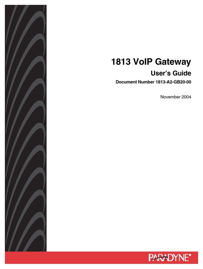 Paradyne 1813-A2-GB20-00 user guide