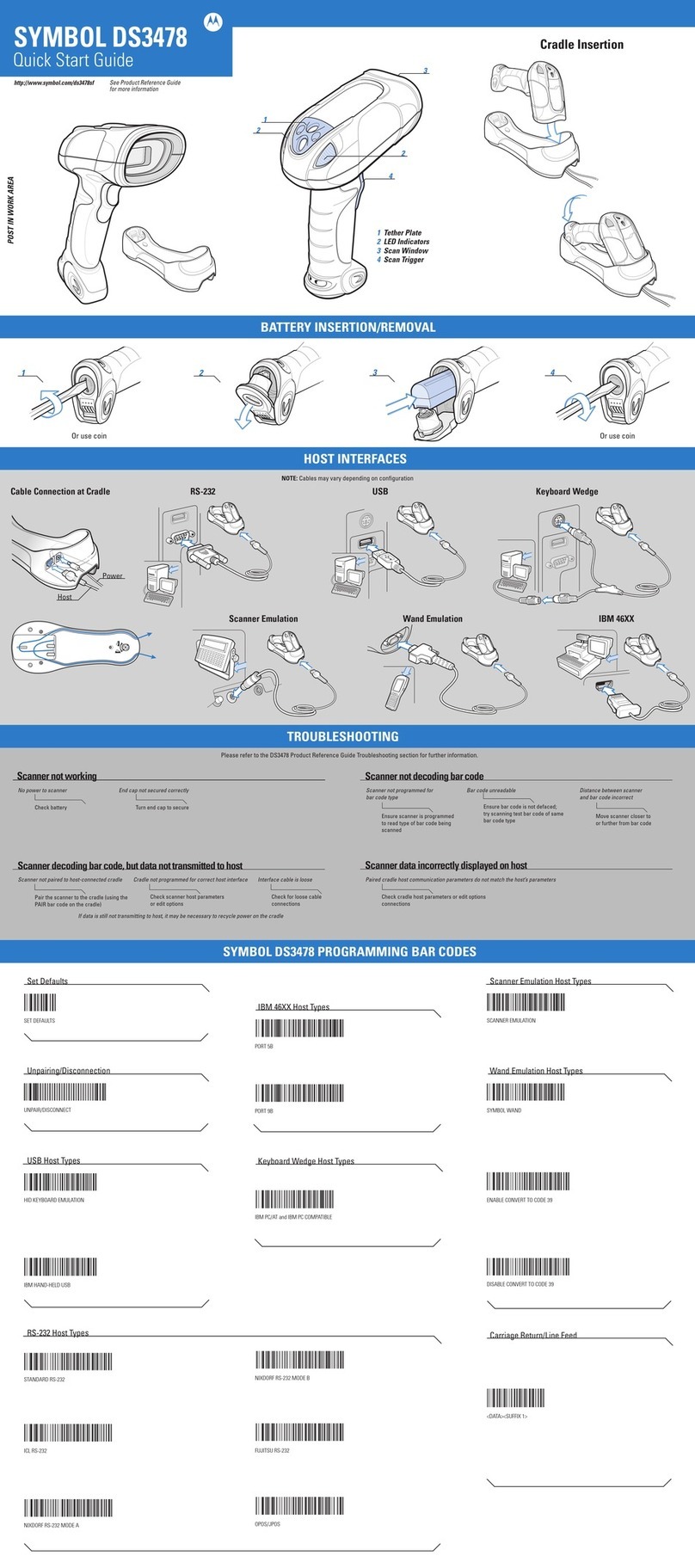 Symbol DS3478 User manual