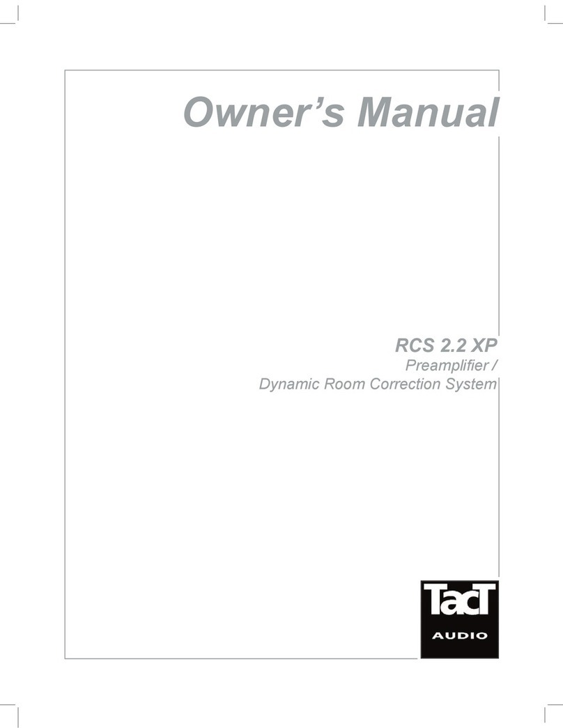 TacT Audio RCS 2.2 XP owner's manual