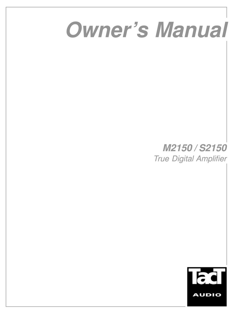 TacT Audio M2150 owner's manual
